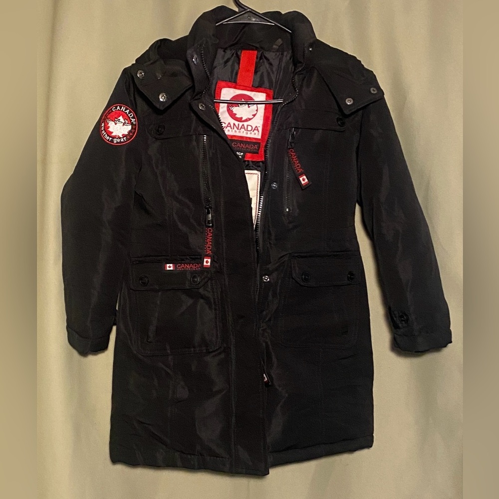 Canada Weather Gear Full Zip Outerwear Parka Winter Coat Jacket Size S 7/8